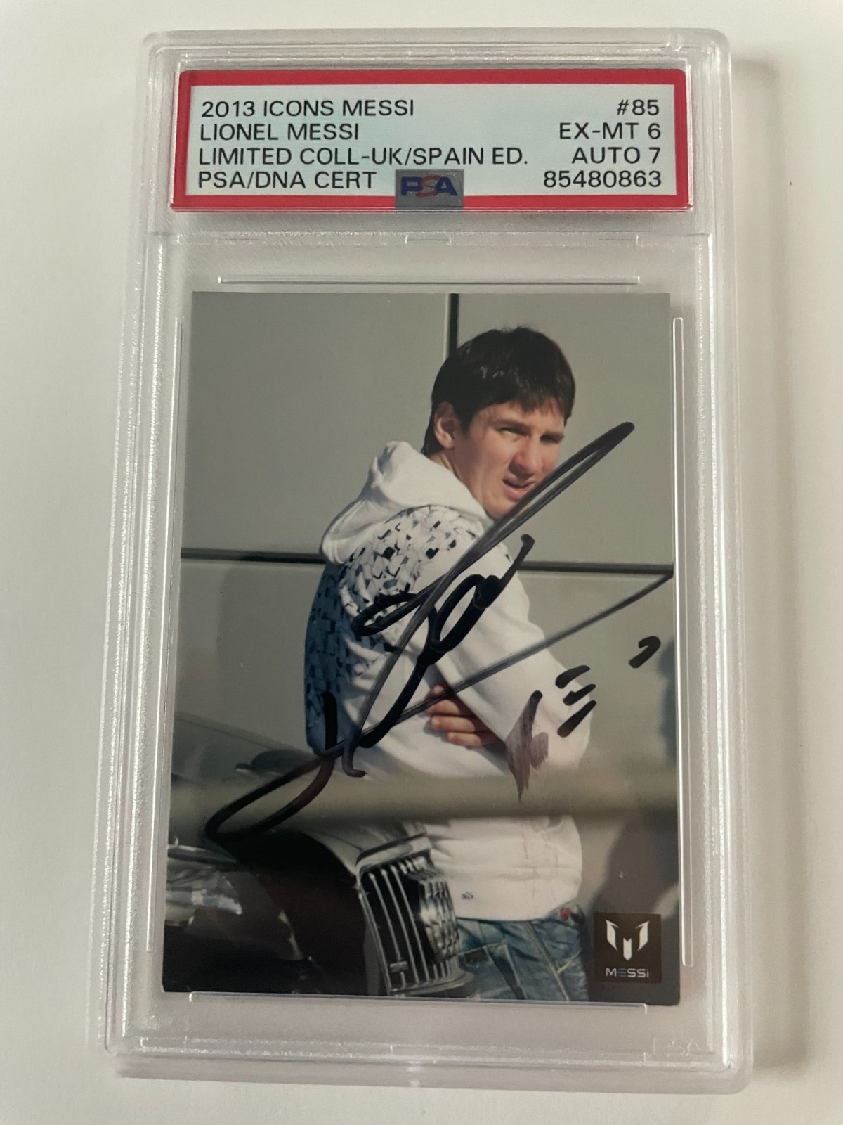 2013 Icons Lionel Messi Limited Coll-UK/Spain Ed. AUTO PSA/DNA
