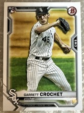 2021 Bowman #47 Garrett Crochet Rookie Card RC White Sox- Red Sox