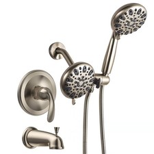 Tub Shower Faucet Set with Valve, Bathtub Shower Faucet Set with Handheld Spray