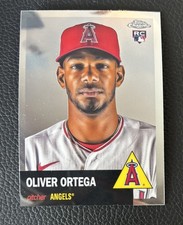 2022 Topps Chrome Platinum Anniversary #90 Oliver Ortega RC Los Angeles Angels