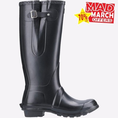 Cotswold Windsor groß Unisex Gummi Outdoor Wellington Stiefel schwarz