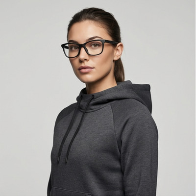 Nike Brille NK7047 001 Schwarz Cat Eye Vollrand Gestell 52mm