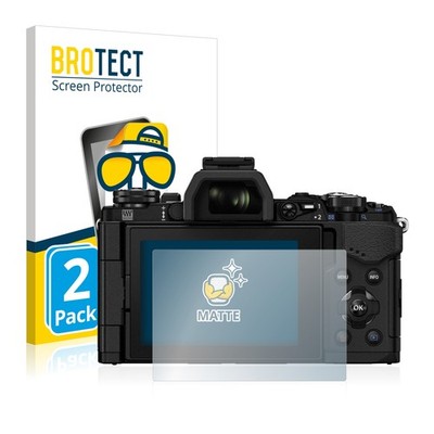 2x Schutzfolie Matt für Olympus OM-D E-M5 Mark II Displayschutz 