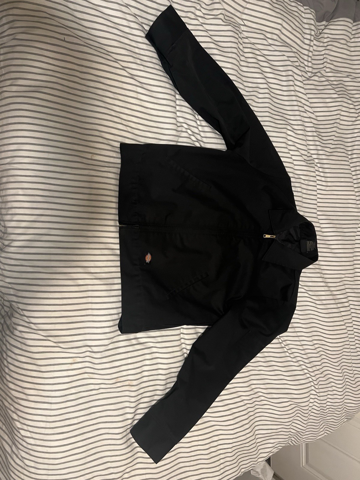 Dickies Men's Black Basic Jacket Zip Closure Logo… - image 1