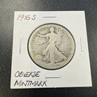 1916-S U.S. Liberty Walking Half Dollar 50c - .9 / Obverse Mintmark -No Reserve!