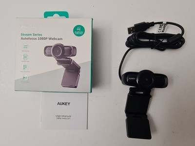 AUKEY Webcam Full HD 1080p USB Autofokus PC Kamera Stereo Mikrofon Streaming