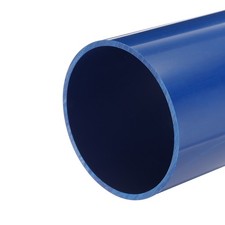 PVC Rigid Round Pipe 101.6mm ID 110mm OD 20cm/8" Length Blue High Impact