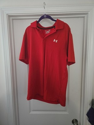 Under Armour Men s L Performance Polo Shirt Red (G)