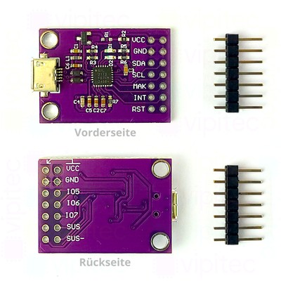 CP2112 USB-zu-I2C Programmieradapter SMBus Kommunikationsmodul Evaluation Kit