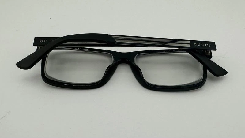 Подлинные оправы для очков Gucci GG0692O 001 черные/хромированные 55-16-150 Италия - Изображение 4 из 4