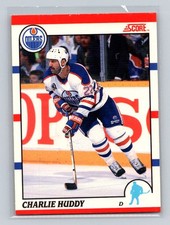 1990-91 Score Canadian #199 Charlie Huddy Edmonton Oilers