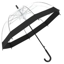 Clear Bubble Umbrella,Large Rainproof Canopy,Clear Umbrellas for Rain Adult,U...