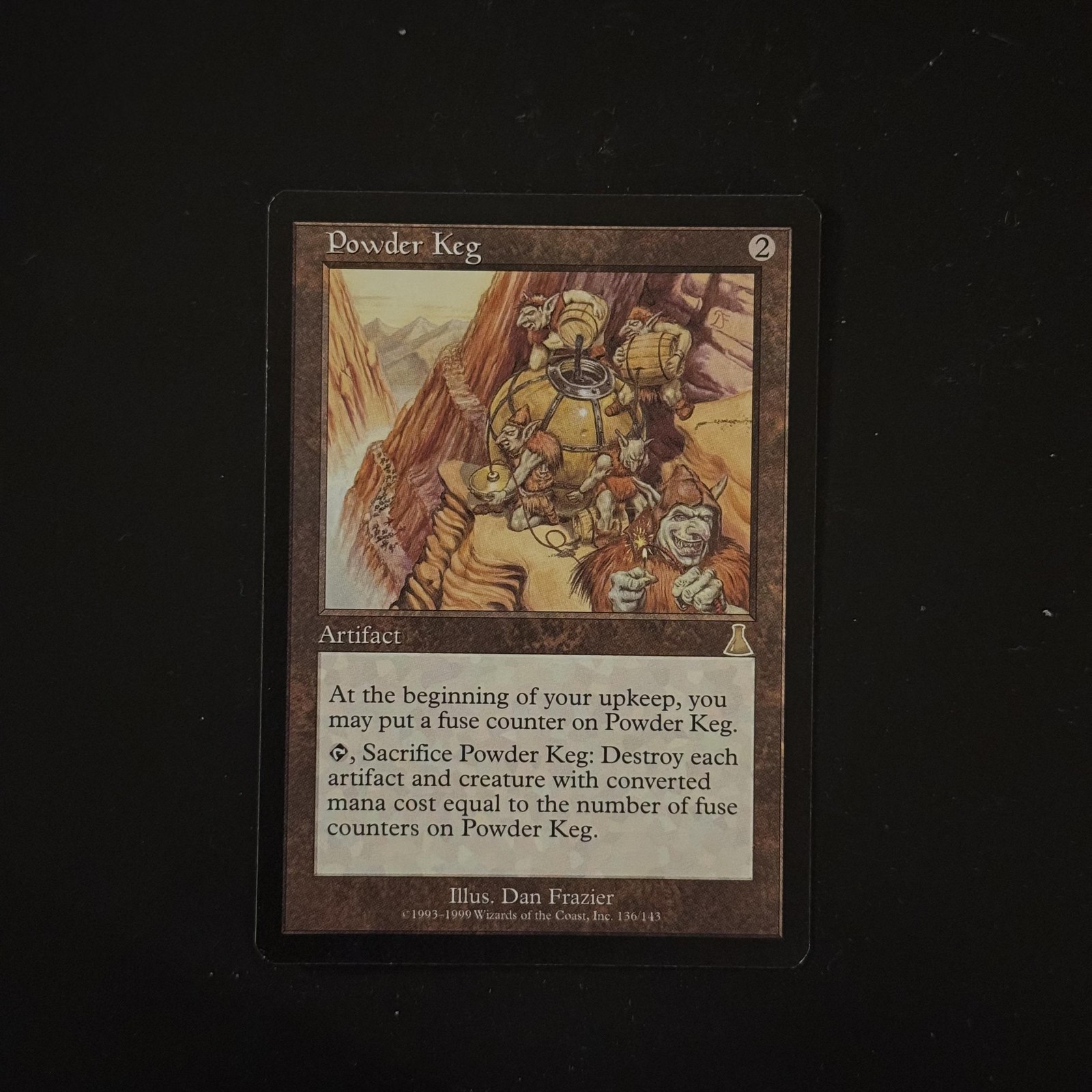 Magic The Gathering Urza's Destiny Powder Keg #136 Lightly played