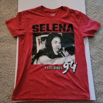 Selena Y Los Dinos Women's Size Medium Red Short Sleeve T Shirt