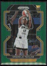 2022-23 Panini Prizm WNBA Green Sparkle Taylor Rookie Chicago Sky #43