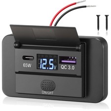 Thlevel 12V USB C Steckdose Auto Ladegerät 6...