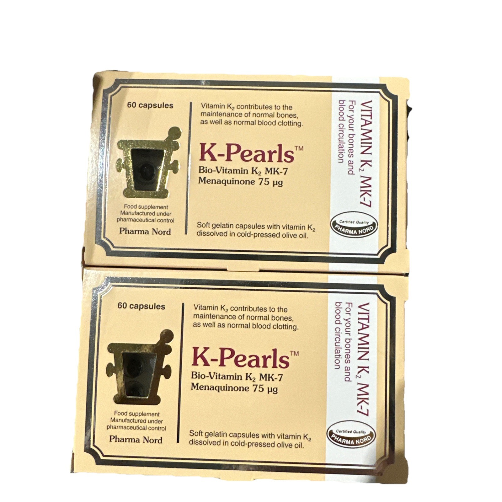 Pharma Nord K-Pearls Highly bioavailable vitamin K2 MK-7 Capsules 60 BBE:05/2029 - Image 8