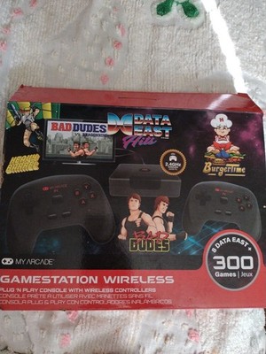 MY ARCADE GameStation Wireless Plug & Play Console 300+ Games w/ Data East Hits