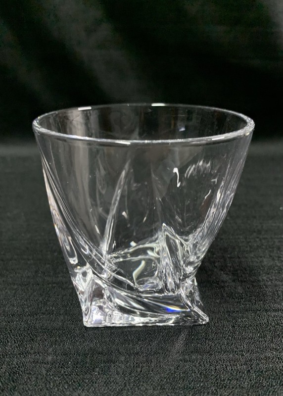 Vintage 1 New Mikasa Motion Crystal Double Twist Old Fashion Glass