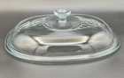 Vintage Pyrex F-14-C Clear Glass Rectangular Casserole Dome Replacement Lid