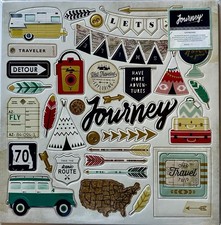 Crate Paper Journey 12 x 12 Chipboard - Save 50