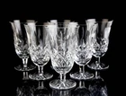 Waterford Lismore Stemmed Iced Tea Goblet Glasses Set (6) Vintage Crystal Signed