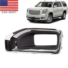Driver Side Fog Light Lamp Chrome Trim Cover Frame For GMC Yukon XL 2015-2020