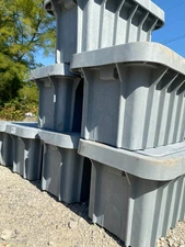 Oldcastle Duralite Infrastructure Unit, 11"x18"x12" , Straight Wall, Gray