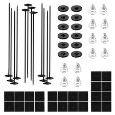BARTOO 3 Set Car Fan Mounting Kit, Radiator Zip Ties Clips 3 