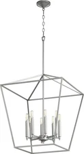 Quorum International 604-8 Gabriel 8 Light 22"W Pendant - Nickel
