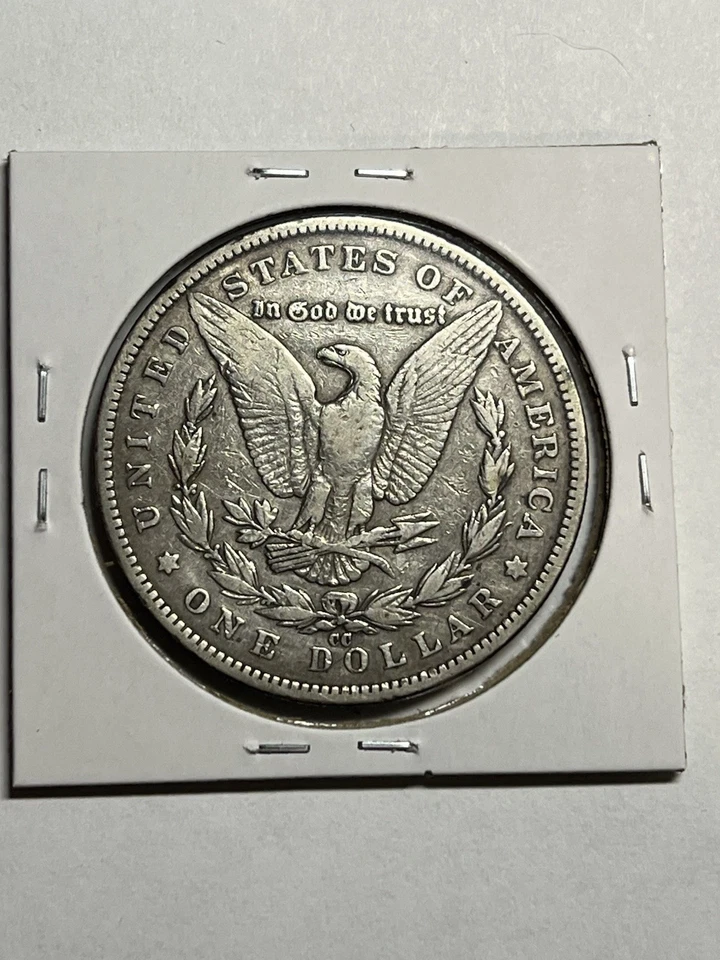 Dólar Morgan 1891-CC 90 % PLATA, $1 XF DETALLES Monedas: EE. UU. Foto 3 de 4