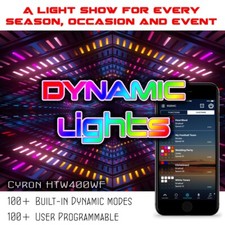 W4 Series -12x24" LED Kitchen Under Cabinet TV Lighting Wi-Fi Wireless Lightb...