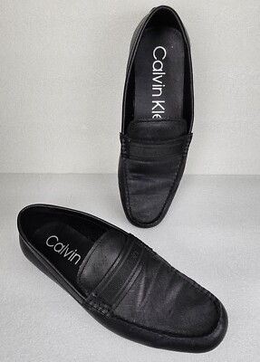 Calvin Klein Mens Oliver 9 Black Flats Slip On Casual Shoe  display picture 1