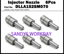 for ISUZU 6x Fuel Injector Nozzle Tips DLLA152SM070 105025-0700 Forward 6SD1TCN