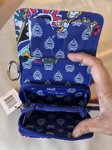 Vera Bradley Romantic Paisley Iconic RFID Card Case/Coin Purse NWT! - Picture 4 of 9