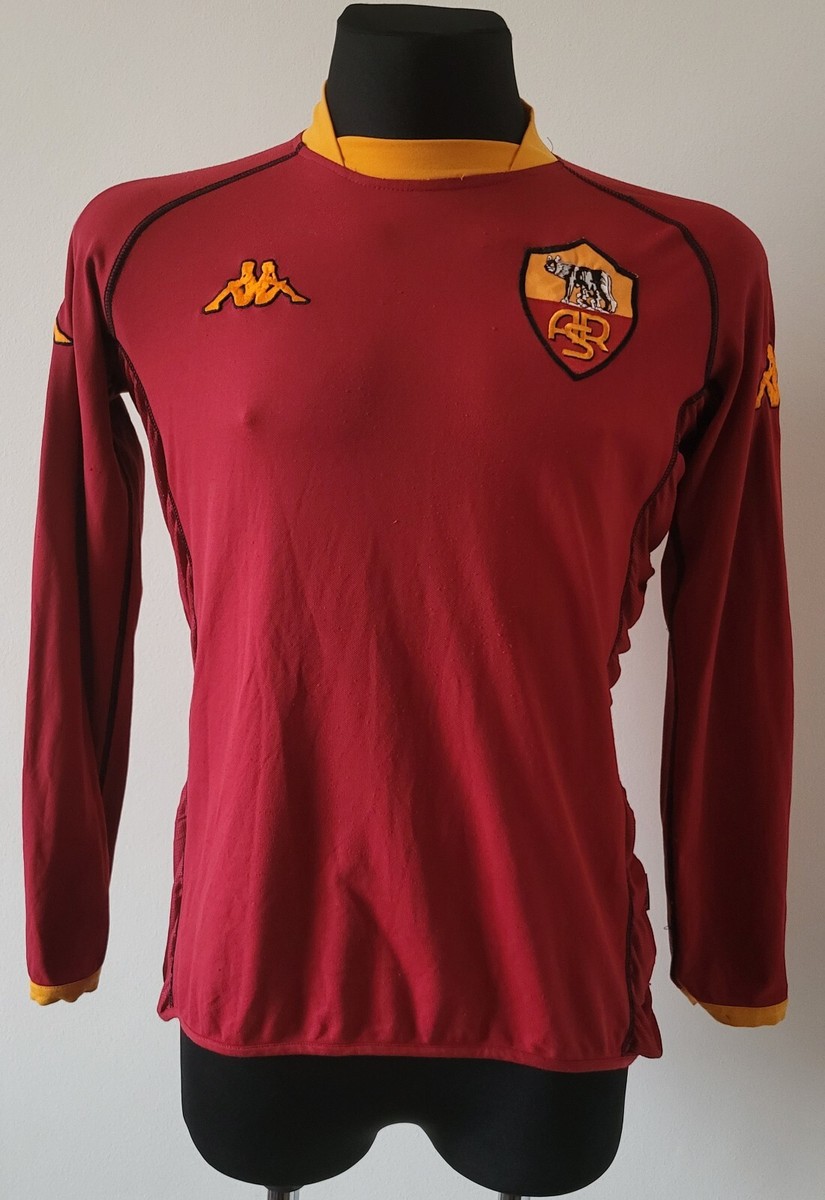 Roma 2002 - 2003 Home football Kappa Long Sleeve Jersey #10 Totti