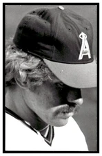 Dick Lange California Angels Vintage Baseball Postcard PCCA