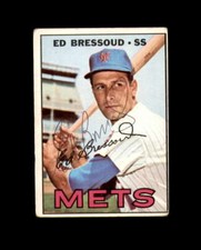 Ed Bressoud Hand Signed 1967 Topps New York Mets Autograph
