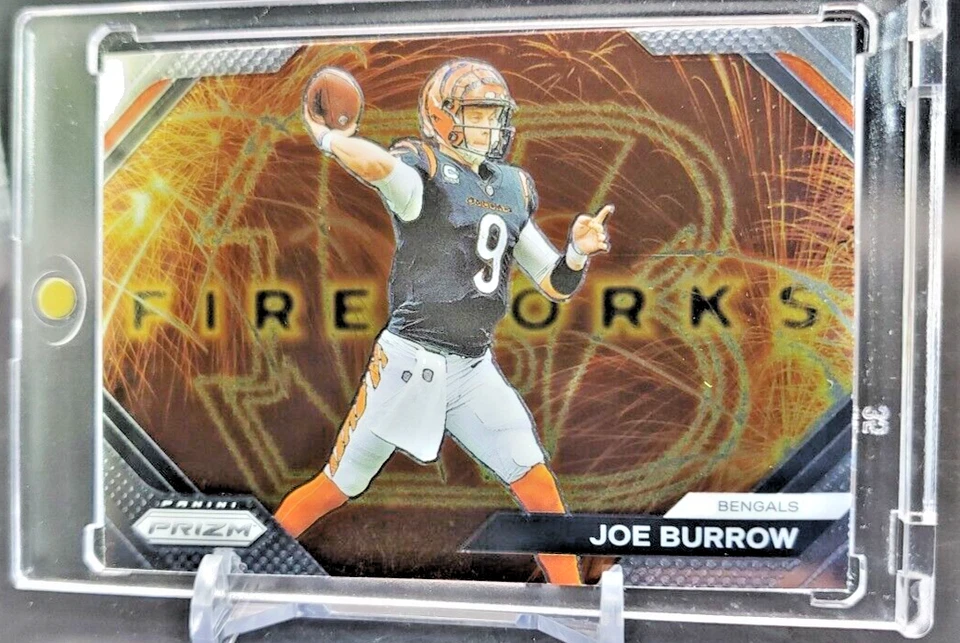 JOE BURROW 2023 Panini INSERT Prizm Fireworks 🔥 Cincinnati Bengals 🔥 - Image 4 of 4