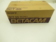 Case of 10 Sony Betacam Tapes BCT-5g Unopened NOS