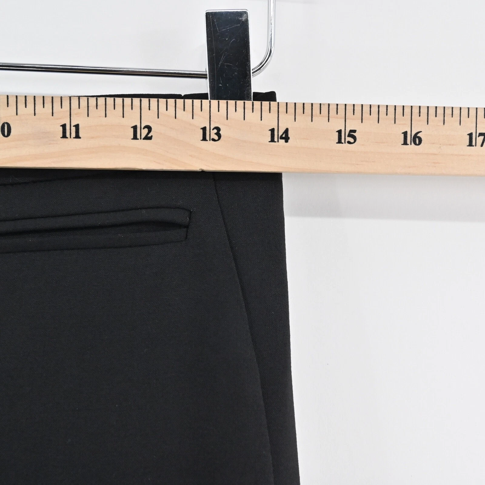 Pantalone donna vintage GIANNI VERSACE taglia 6 nero misto lana vita media gamba dritta anni 80