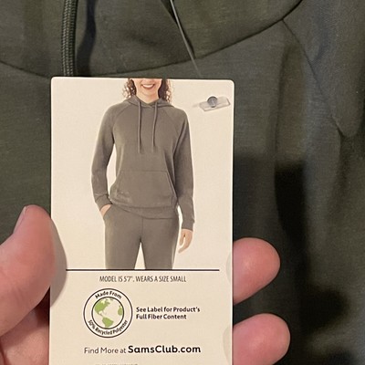 NWT Womenu0026#039;s Green Midnight MEMBERS MARK Lounge Hoodie Size Small | eBay