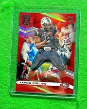 JAVON KINLAW PRIZM ASPIRATIONS ROOKIE SP#/97 49ERS 2020 DONRUSS ELITE FOOTBALL 