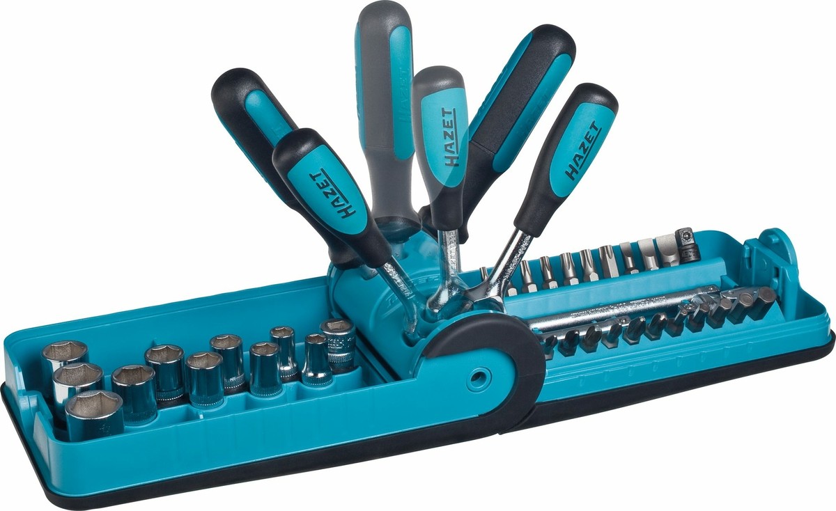 HAZET Socket and bit set 856-1 Square, hollow 6.3 mm (1/4 inch