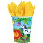 Jungle Animals Wild Safari Zoo Cute Kids Birthday Party 9 oz. Paper ...