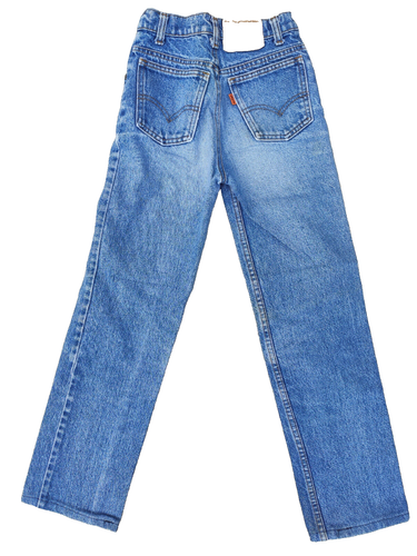 LEVIS 314 Jeans Vintage Blue Denim LEVI'S Mens Girls Boy Denim Classic - W21 L25 - Afbeelding 1 van 5