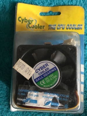 Cyber Cooler Ball Bearing CPU Cooler Fan PIII, FC-PGA AMD Socket A 462; K6, M II