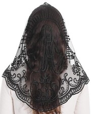 Catholic Church Veil Mass Mantilla Chapel Lace Head Covering Religious Prayer...
