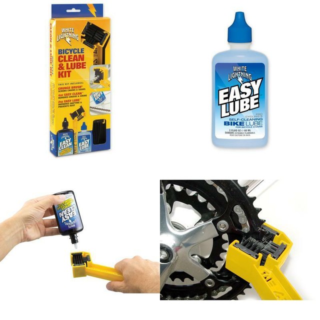 white lightning bike chain cleaner kit