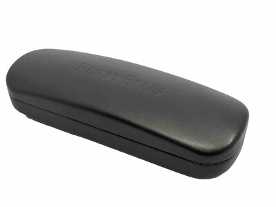 NEW Perry Ellis Brown Hard Clamshell Eyeglasses Case With Spring Closure
